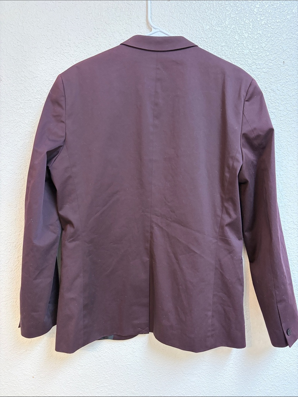 H&M Men's Burgundy Single-Button Blazer - Picture 2 of 9